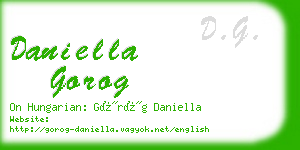 daniella gorog business card